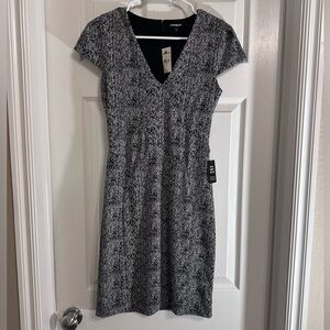 Express Herringbone Cap Sleeve Sheath Dress – XS
